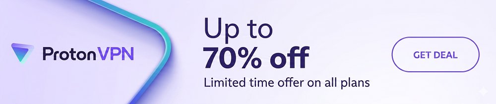 Proton VPN — up to 70% off, limited-time offer on all plans